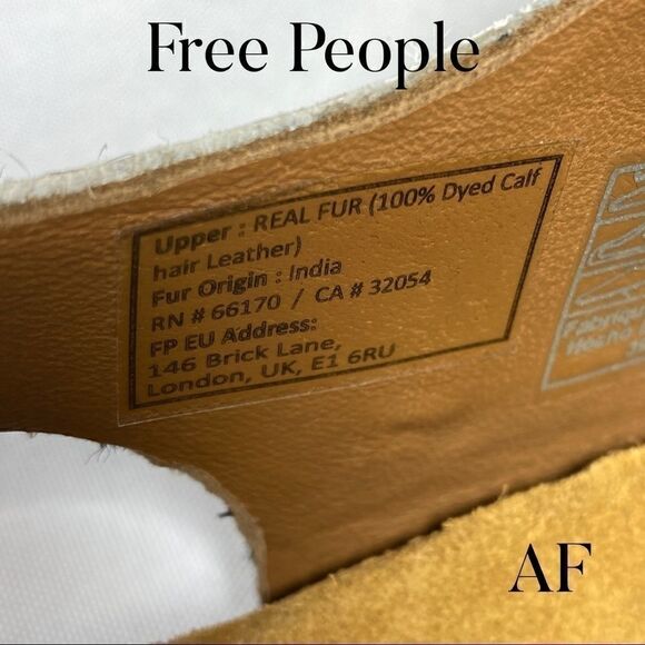 FREE PEOPLE SEATLE SLING BIG BUCKLE SANDALS BLACK & WHITE NEW - Picture 6 of 6